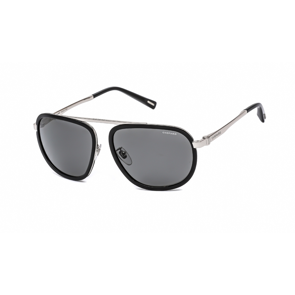 NWT Chopard SCHC31-579W Palladium Aviator 59mm Sunglasses